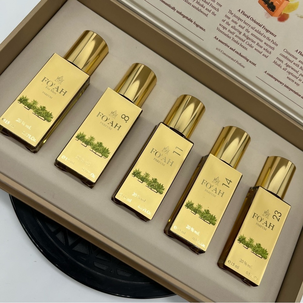 Fo'ah Coffret Limited Edition Perfume Set Men Women #8, 11, 14, 23 France NIB